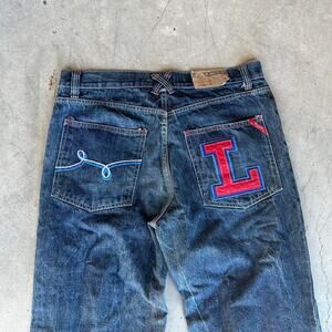 Vintage lrg embroided baggy jeans